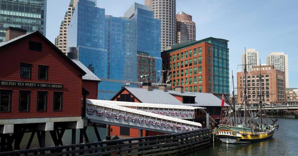 Boston Office City Scape View from Waterfront