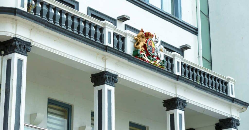 View of balcony on building in Jersey