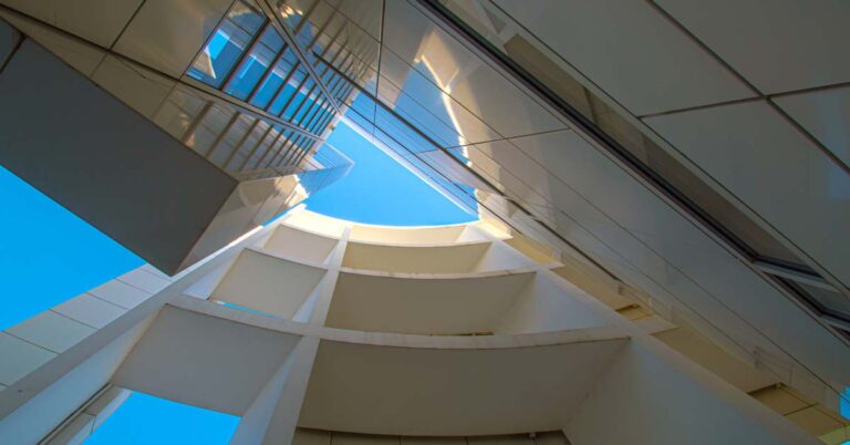 Luxembourg Office looking upwards view