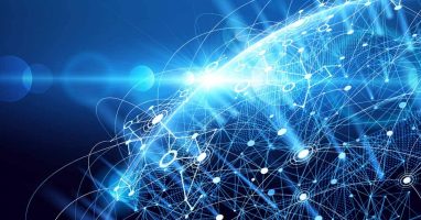 Globe with connections