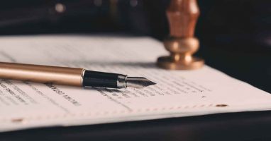 Legal document pen seal