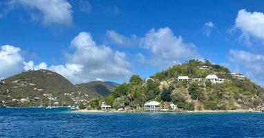 Coastal view of Tortola, British Virgin Islands (BVI)