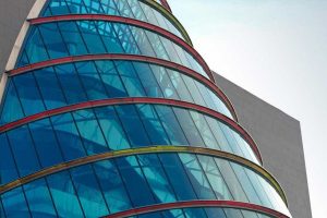 Office building with glass frontage.